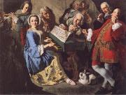 TRAVERSI, Gaspare The Music Lesson oil painting